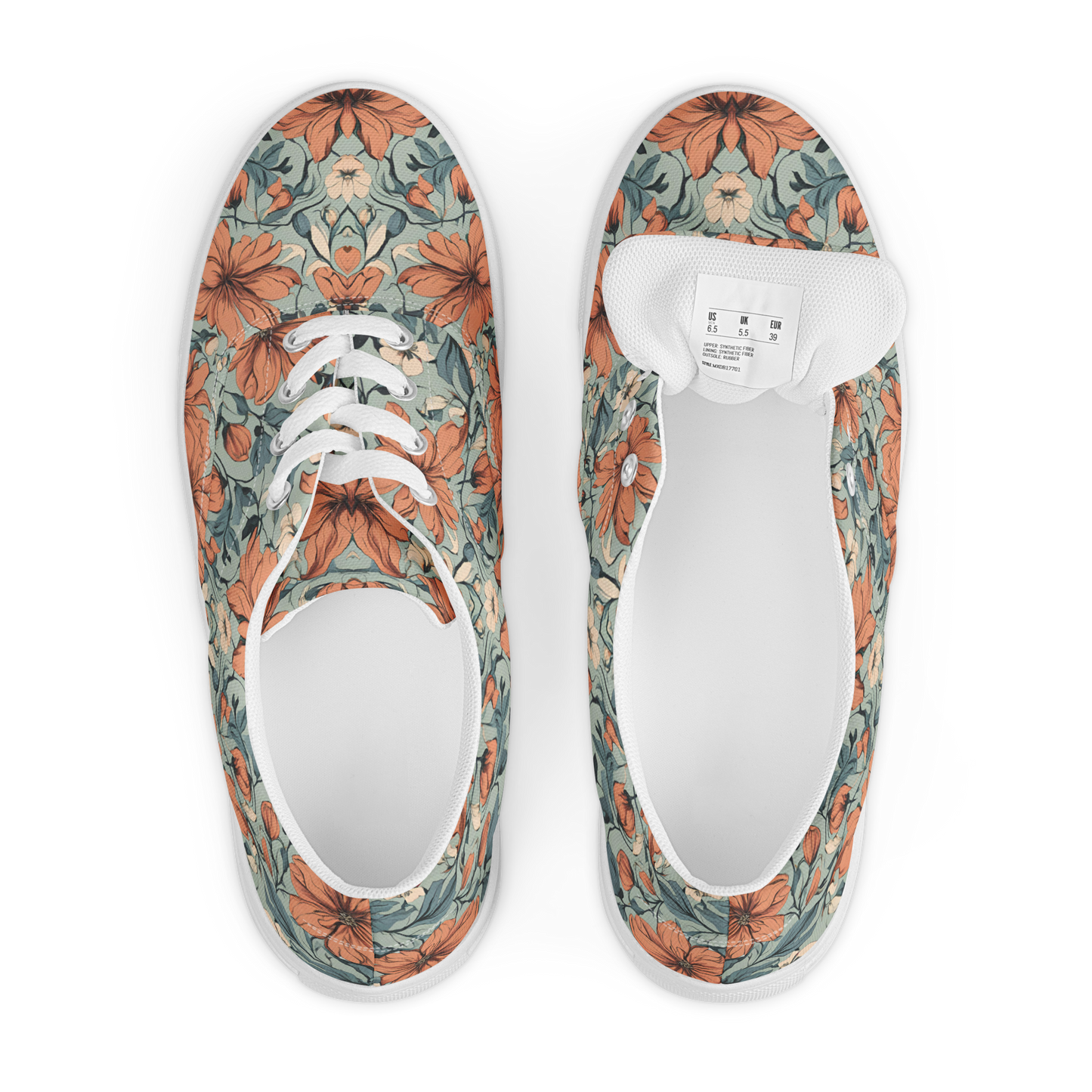 Women’s lace-up canvas shoes