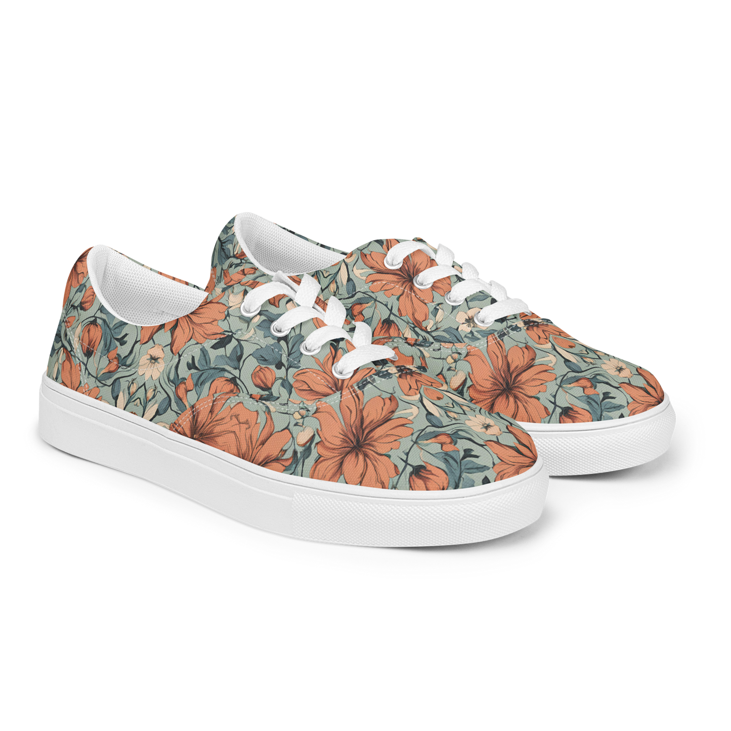 Women’s lace-up canvas shoes