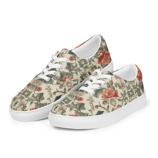 Women’s lace-up canvas shoes