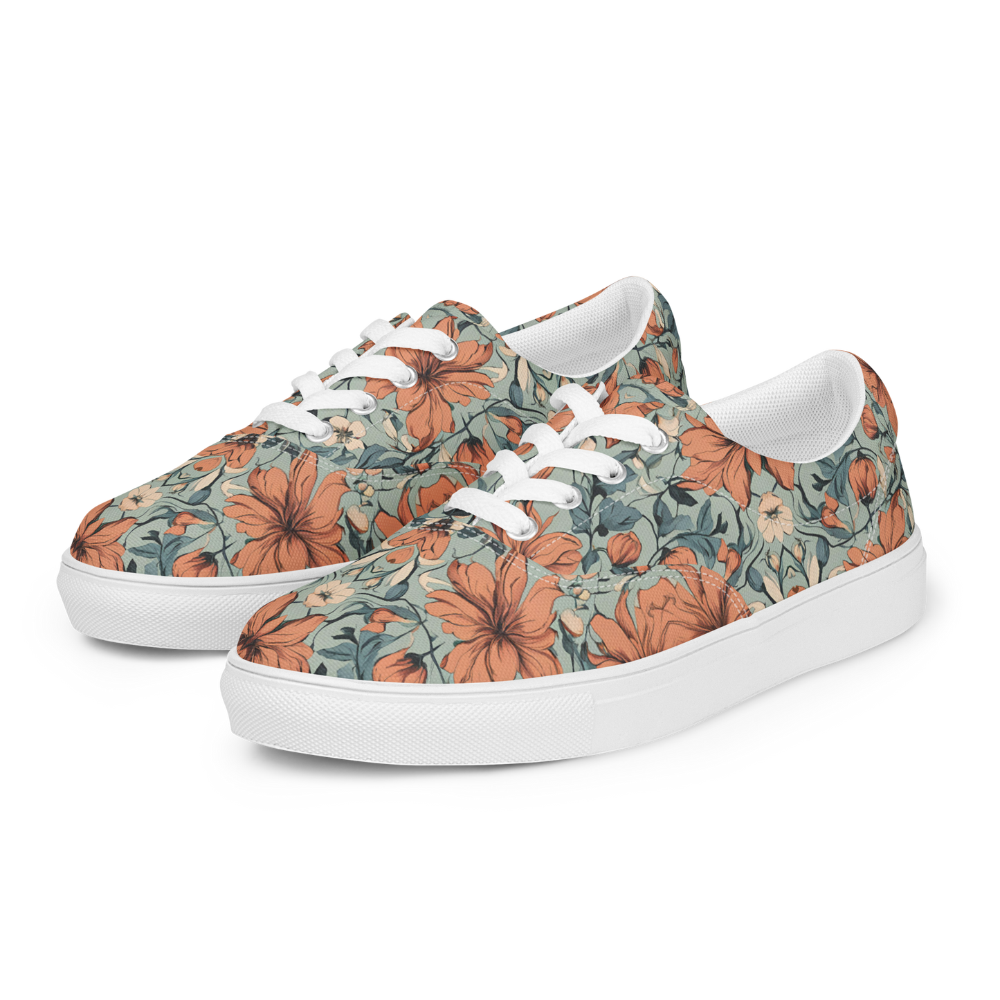 Women’s lace-up canvas shoes