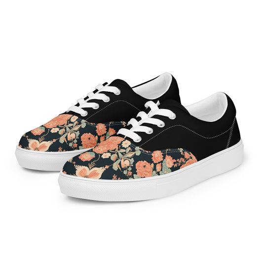 Women’s lace-up canvas shoes