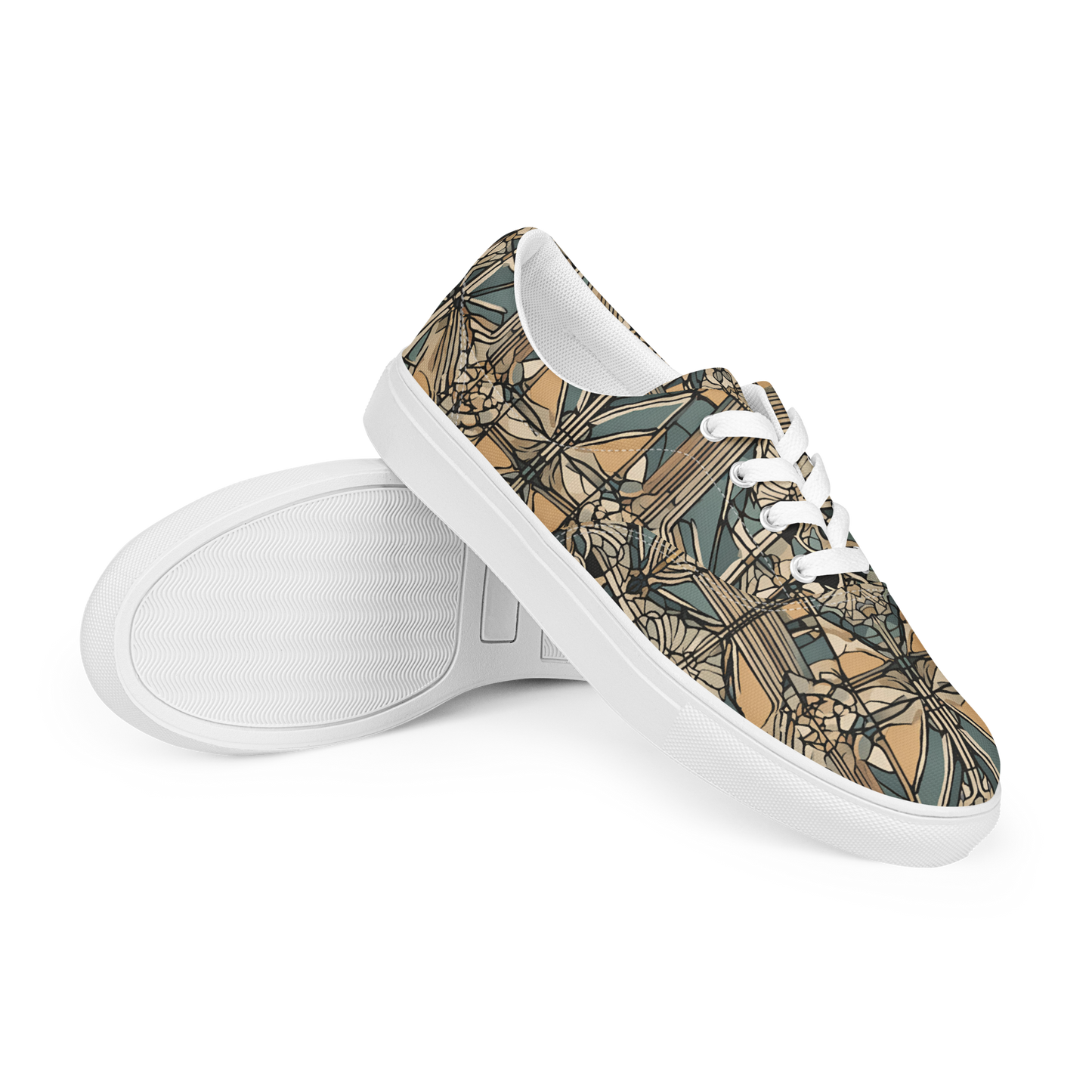 Women’s lace-up canvas shoes