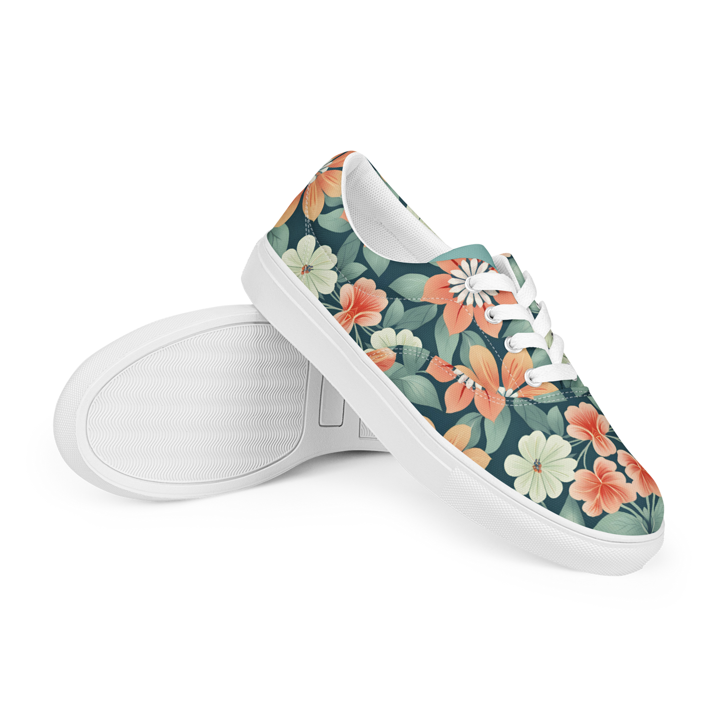 Women’s lace-up canvas shoes